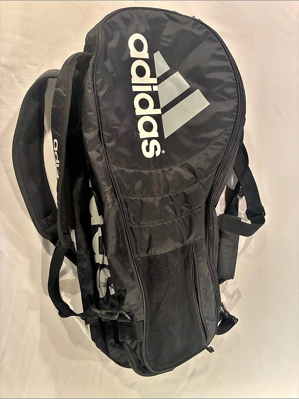 adidas 3 tennis racket Black Athletic Gym bag.